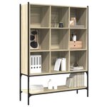 vidaXL Bibliothèque chêne sonoma 102x30x141 5 cm bois d'ingénierie