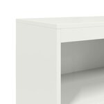 vidaXL Buffet haut blanc 68 5x38 5x123 5 cm acier