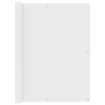 vidaXL Écran de balcon Blanc 120x500 cm Tissu Oxford