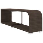vidaXL Salon de jardin 11 Pièces avec coussins Résine tressée Marron