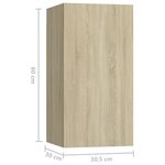 vidaXL Ensemble de meubles TV 5 Pièces Chêne sonoma Bois d'ingénierie
