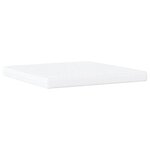 vidaXL Lit avec matelas crème 200x200 cm tissu