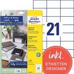 Etui de 210 etiquettes multi-usages 70 x 42 3 mm sur 10 feuilles a4 blanc avery zweckform