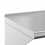 vidaXL Étagère murale 75x30x31 cm argenté acier inoxydable