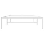 vidaXL Cadre de lit métal blanc 100x200 cm