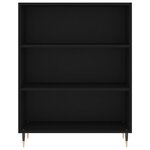 vidaXL Buffet haut Noir 69 5x34x180 cm Bois d'ingénierie