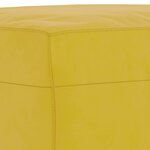 vidaXL Ensemble de canapés 4 Pièces jaune velours