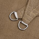 vidaXL Voile d'ombrage 160 g/m² Taupe 2 5x5 m PEHD