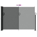 vidaXL Auvent latéral rétractable anthracite 140x500 cm