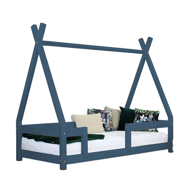 Lit cabane enfant NAKANA 90 x 160 bleu marine