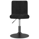 Vidaxl tabouret de bar pivotant noir velours