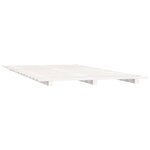 vidaXL Cadre de lit Blanc 135x190 cm Bois de pin massif