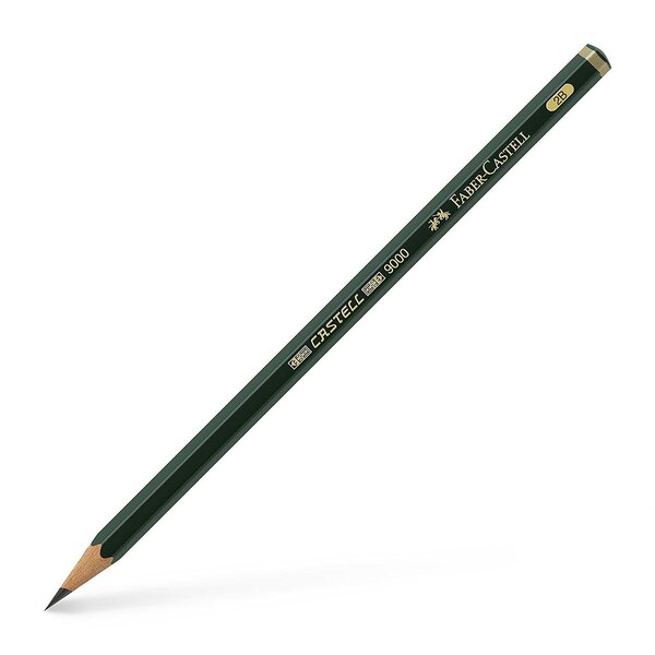 Crayon papier 9000 hexagonal mine 2mm 2B FABER-CASTELL