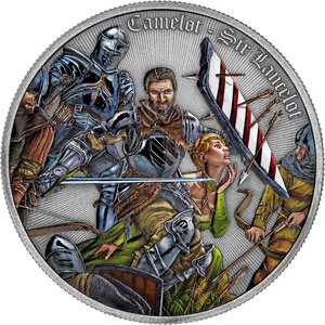 Monnaie SIR LANCELOT Camelot 1 Oz Argent 2$ Niue 2024