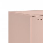 vidaXL Buffet haut rose 36x39x123 cm acier