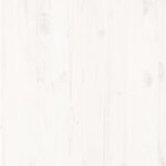 vidaXL Cadre de lit Blanc Bois massif 135x190 cm Double