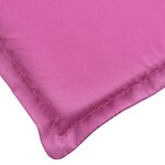 vidaXL Coussin de chaise longue rose tissu oxford