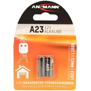 blister de 2 piles alcaline, A23/LR23 ANSMANN
