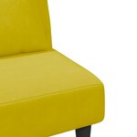 vidaXL Ensemble de canapés 2 Pièces avec coussins jaune velours