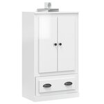vidaXL Buffet haut blanc brillant 60x35 5x103 5 cm bois d'ingénierie
