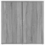 vidaXL Buffets 2 Pièces sonoma gris 79x38x80 cm bois d'ingénierie