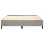 vidaXL Cadre de lit Gris clair 180x200 cm Velours