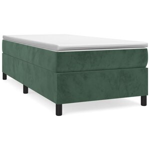 vidaXL Cadre de lit Vert foncé 90x200 cm Velours