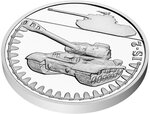 Pièce de monnaie en Argent 1 Dollar g 31.1 (1 oz) Millésime 2024 Armored Vehicles IS-2