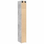 vidaXL Armoire de rangement mince gris béton 30x42 5x225 cm