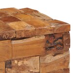 vidaXL Tabouret de rangement Bois de teck massif