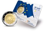 Pièce de monnaie 2 euro commémorative Pays-Bas 2015 BU – Drapeau européen