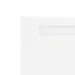 Tête de lit vidaXL Design simple Blanc pur 200 cm Similicuir