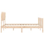 vidaXL Cadre de lit sans matelas 140x200 cm bois massif de pin