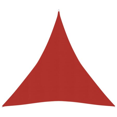 vidaXL Voile d'ombrage 160 g/m² Rouge 3x4x4 m PEHD