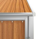 vidaXL Abri à outils de jardin marron 88x89x161 cm acier galvanisé