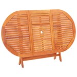 vidaXL Ensemble à manger d'extérieur 9 Pièces Bois d'eucalyptus/textilène