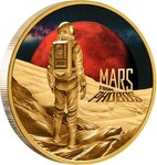 Pièce de monnaie en Or 100 Dollars g 31.1 (1 oz) Millésime 2024 MARS FROM PHOBOS