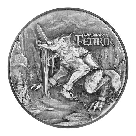 BINDING OF FENRIR 2 Once Argent Monnaie 10000 Francs Chad 2021