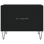 vidaXL Table basse Noir 50x50x40 cm Bois d'ingénierie