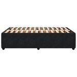vidaXL Cadre de lit noir 120x190 cm velours