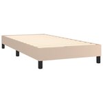 vidaXL Cadre de lit Cappuccino 100x200 cm Similicuir