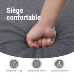 vidaXL Fauteuil inclinable électrique Crème Tissu