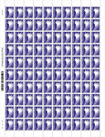 Timbre Nouvelle Calédonie - Cagou Chung bleu