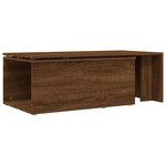 vidaXL Table basse Chêne marron 150x50x35 cm Bois d'ingénierie