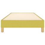 vidaXL Sommier à lattes de lit Vert 100x200 cm Tissu
