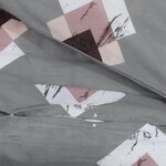 vidaXL Ensemble de housse de couette Gris 225x220 cm Coton