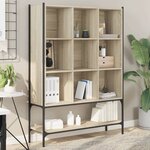 vidaXL Bibliothèque chêne sonoma 102x30x141 5 cm bois d'ingénierie