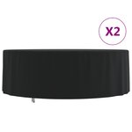 vidaXL Housses de salon de jardin 2 Pièces Ø 244x71 cm 420D tissu oxford