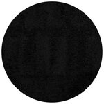 vidaXL Tapis shaggy PAMPLONA poils longs moderne noir Ø 240 cm