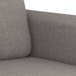 vidaXL Ensemble de canapés 4 Pièces avec coussins Taupe Tissu